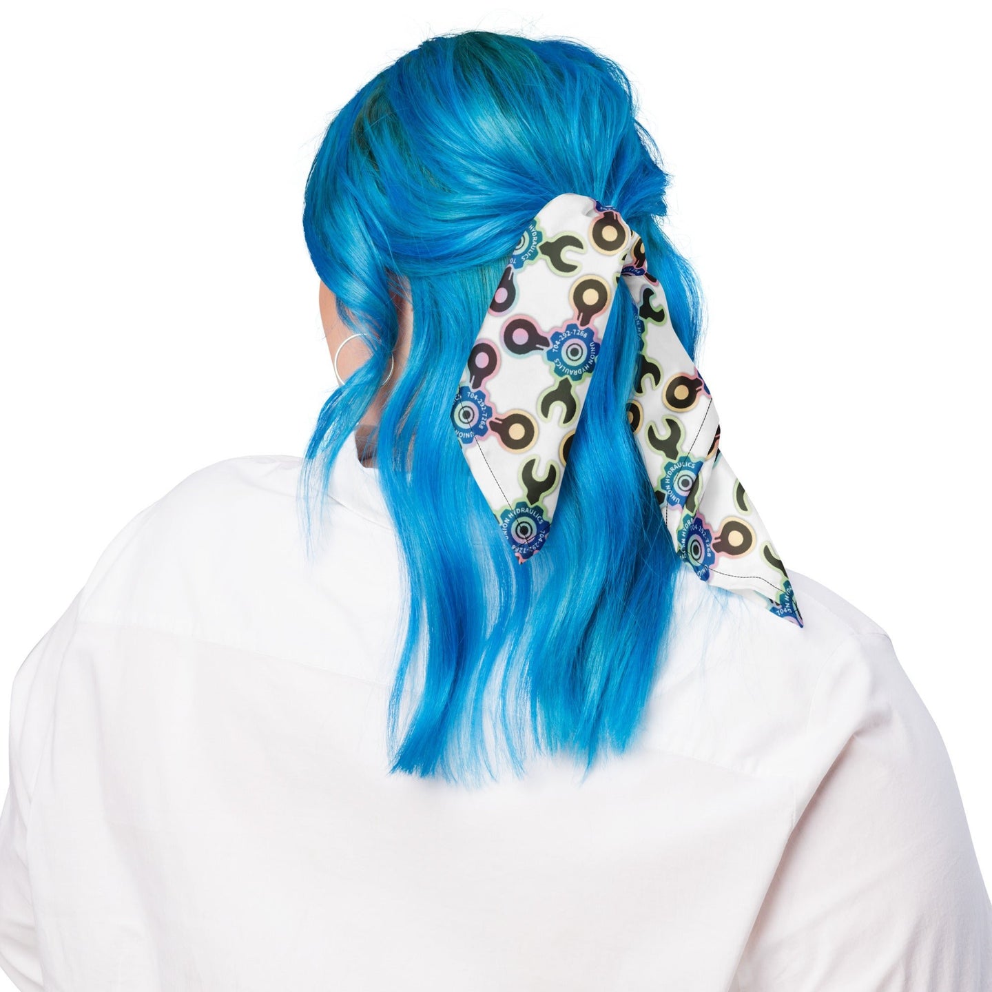 large logo All - over print bandana - GetHydraulics