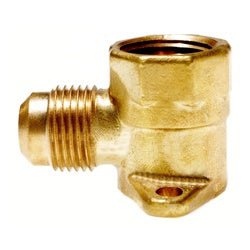 04090 - 1008 Drop Elbow, 5/8 - in Male Flared x 1/2 - in Female NPT, Brass - GetHydraulics.com