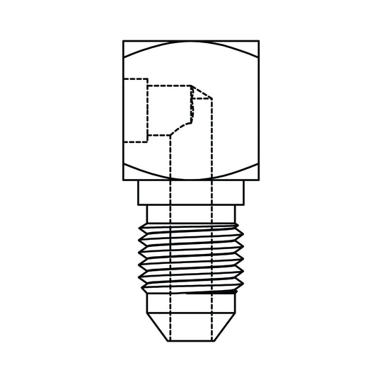 0500 - 08 - 08 Braze Port to JIC Elbow 90 - GetHydraulics.com