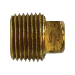 06109 - 02 Square Head Plug, 1/8 - in MPT, 0.58 in, Brass - GetHydraulics.com