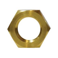 06111 - 08 Hex Locknut, 1/2 in NPSL, Brass - GetHydraulics.com