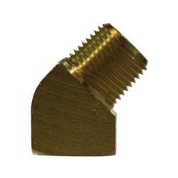 06124 - 08 45 deg Street Elbow, 1/2 in MPT x 1/2 in FPT, Brass - GetHydraulics.com