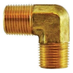 06230 - 02 - 004 90 deg Elbow, 1/8 in NPTF x 1/8 in NPTF, Brass - GetHydraulics.com