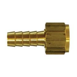 07009 - 0302 Swivel Adapter with O-Ring Seal Gasket, 3/16 in Hose Barbed x 1/8 in FPT, Brass - GetHydraulics.com