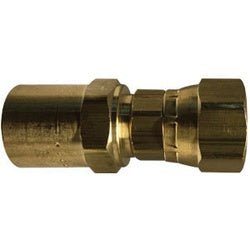 07216 - 061004 Reusable Swivel, 3/8 in Hose x 1/4 in FNPSM, Brass - GetHydraulics.com