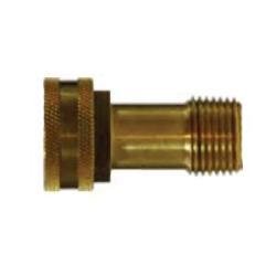 07420 - 1206BP Swivel Adapter, 3/4 in FGH x 3/8 in MNPTF, Brass - GetHydraulics.com