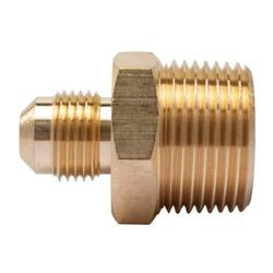 07489 - 1012 Connector, 5/8 - in Male Flared x 3/4 - in Male Garden Hose, Brass - GetHydraulics.com