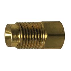 08661 - 0504 Dual Master Cylinder Adapter, 1/4 in Male Inverted Flared x 5/16 in Female Inverted Flared, Brass - GetHydraulics.com