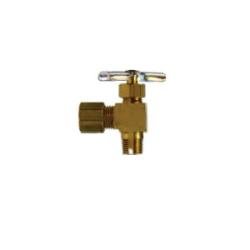 09103 - 0402 Needle Valve, 1/4 x 1/8 in Nominal, Compression x MIP, 150 psi Pressure, - 45 to 250 deg F - GetHydraulics.com