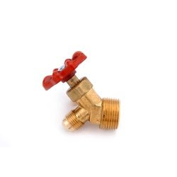 09540 - 0612 Tank Valve, 3/8 x 3/4 - in Nominal, MIP x Flared, 100 psi Pressure, Brass Body - GetHydraulics.com