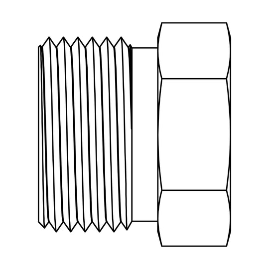 100-02 Inverted Flare Nut-Brass