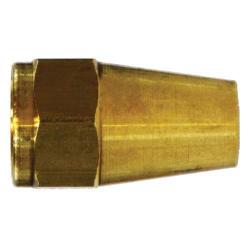 10007 Hex Long Rod Nut, 5/8 - in SAE 45 - deg Flare, Brass - GetHydraulics.com