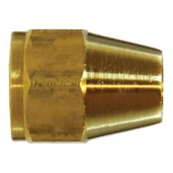 10013 Hex Short Rod Nut, 1/8 - in SAE 45 - deg Flare, Brass - GetHydraulics.com