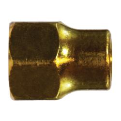 10033 Hex Long Forged Nut, 3/4 - in SAE 45 - deg Flare, Brass - GetHydraulics.com