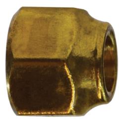 10048 Extra Heavy Hex Short Forged Nut, 1/2 - in SAE 45 - deg Flare, Brass - GetHydraulics.com