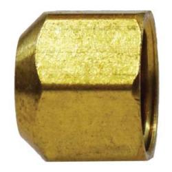 10075N Cap, 1/4 in SAE 45 - deg Flare, Nickel - Pltd Brass - GetHydraulics.com