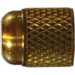10082 Finger Tighting Cap, 3/8 in SAE 45 deg Female Flared, Brass - GetHydraulics.com