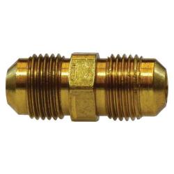 10108L Light Pattern Union, 3/8 - in SAE 45 - deg Male Flare x 3/8 - in SAE 45 - deg Male Flare, Brass - GetHydraulics.com