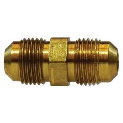 10109L Light Pattern Union, 1/2 - in SAE 45 - deg Male Flare x 1/2 - in SAE 45 - deg Male Flare, Brass - GetHydraulics.com
