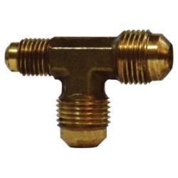 10197 Reducing Tee, 3/4 - in Male Flared x 3/4 - in Male Flared x 5/8 - in Male Flared, Brass - GetHydraulics.com