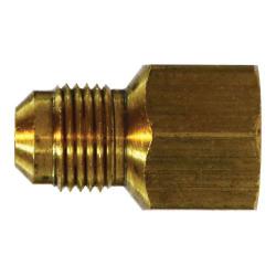 10228L Light Pattern Adapter, 1/4 - in Male Flared x 1/8 - in FNPTF, Brass - GetHydraulics.com