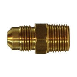 10264SS SAE 45 - deg Flare Adapter, 3/8 - in Male Flared x 3/8 - in Male NPT, Stainless Steel - GetHydraulics.com