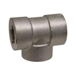 103252 Pipe Tee, 3/8 in FPT x 3/8 in FPT x 3/8 in FPT, Stainless Steel, 3000 lb - GetHydraulics.com