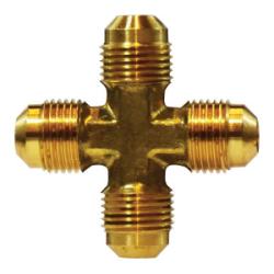 10376 Cross, 1/2 in SAE 45 deg Flared x 1/2 in SAE 45 deg Flared x 1/2 in SAE 45 deg Flared x 1/2 in - GetHydraulics.com