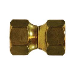 10484 Swivel Union, 1/2 - in SAE 45 - deg Female Flared x 1/2 - in SAE 45 - deg Female Flared, Brass - GetHydraulics.com