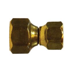 10489 Reducing Swivel Union, 5/8 - in SAE 45 - deg Female Flared x 1/2 - in SAE 45 - deg Female Flared, Brass - GetHydraulics.com