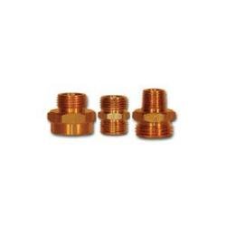 105GHXD Straight Swivel Adapter, 3/4 in FHT x 3/4 in MPT, Brass - GetHydraulics.com