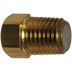 10607 Fusible Pipe Plug, 3/8 in SAE 45 deg Flared, Brass - GetHydraulics.com