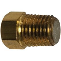 10608 Fusible Pipe Plug, 1/8 in SAE 45 deg Flared, Brass - GetHydraulics.com