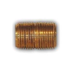 112 - 6 Close Nipple, 3/8 in MPT x 3/8 in MPT, 1 in, Brass - GetHydraulics.com