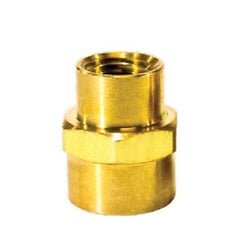119A - DB Reducer Coupling, 1/2 in NPTF x 1/4 in NPTF, Brass - GetHydraulics.com