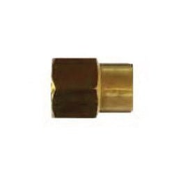 119AH - DB Heavy Reducing Coupling, 1/2 in FPT x 1/4 in FPT, 1.28 in, Brass - GetHydraulics.com