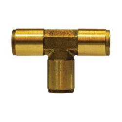 12 - 09963P Branch Tee, 3/8 - in Push - to - Connect x 3/8 - in Push - to - Connect x 1/4 - in Push - to - Connect - GetHydraulics.com