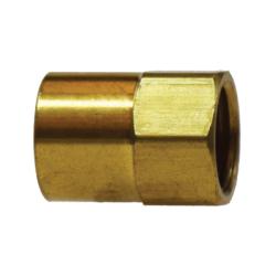 12032 Straight Adapter, 3/16 - in Female Inverted Flared x 1/8 - in FNPTF, Brass - GetHydraulics.com