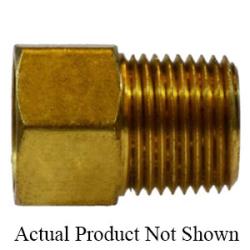 12051 Adapter, 1/2 - in Female Inverted Flared x 1/2 - in Male NPTF, Brass - GetHydraulics.com