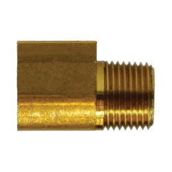 12069 90 - deg Elbow, 3/4 - in Female Inverted Flared x 1/2 - in MNPTF, Brass - GetHydraulics.com