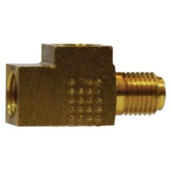 12145 Towed Trailer Brake Tee, 3/16 - in Inverted Flared Seat x 3/16 - in Inverted Flared x 3/16 in - GetHydraulics.com