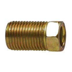 12400 Long Nut, 3/8 in Inverted Flared, Brass - GetHydraulics.com
