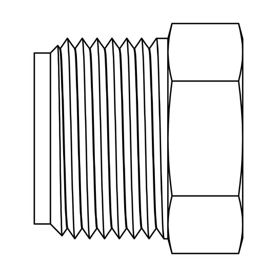 131 - 03 Inverted Flare Plug - GetHydraulics.com