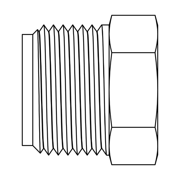 131 - 06 Inverted Flare Plug - GetHydraulics.com