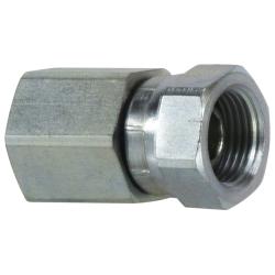 1405812 Swivel Adapter, 1/2 - in Female NPTF x 3/4 - in Female NPSM Swivel, Steel - GetHydraulics.com