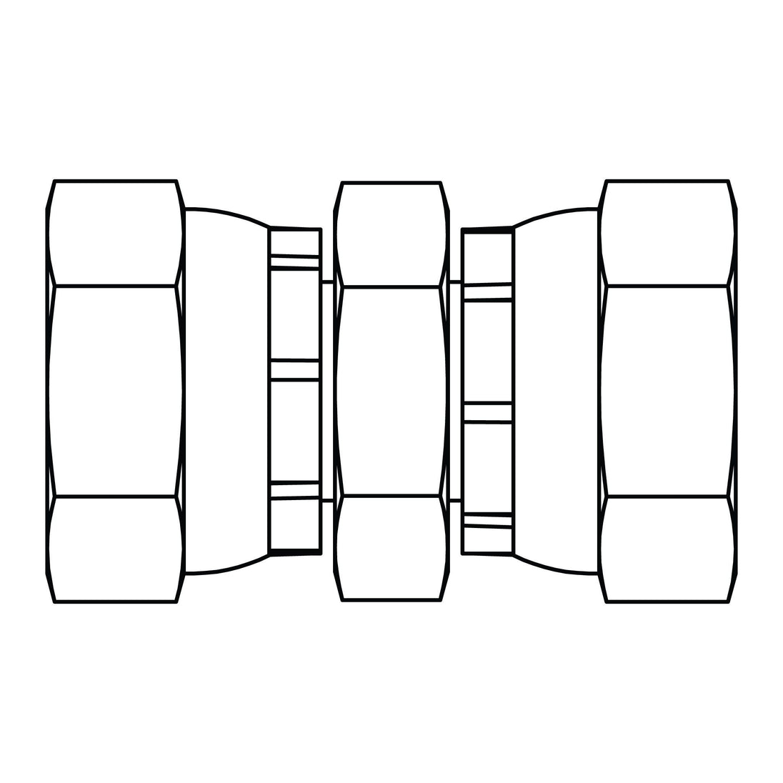 1406 - 20 - 20 Pipe Dual Swivel Union - GetHydraulics.com