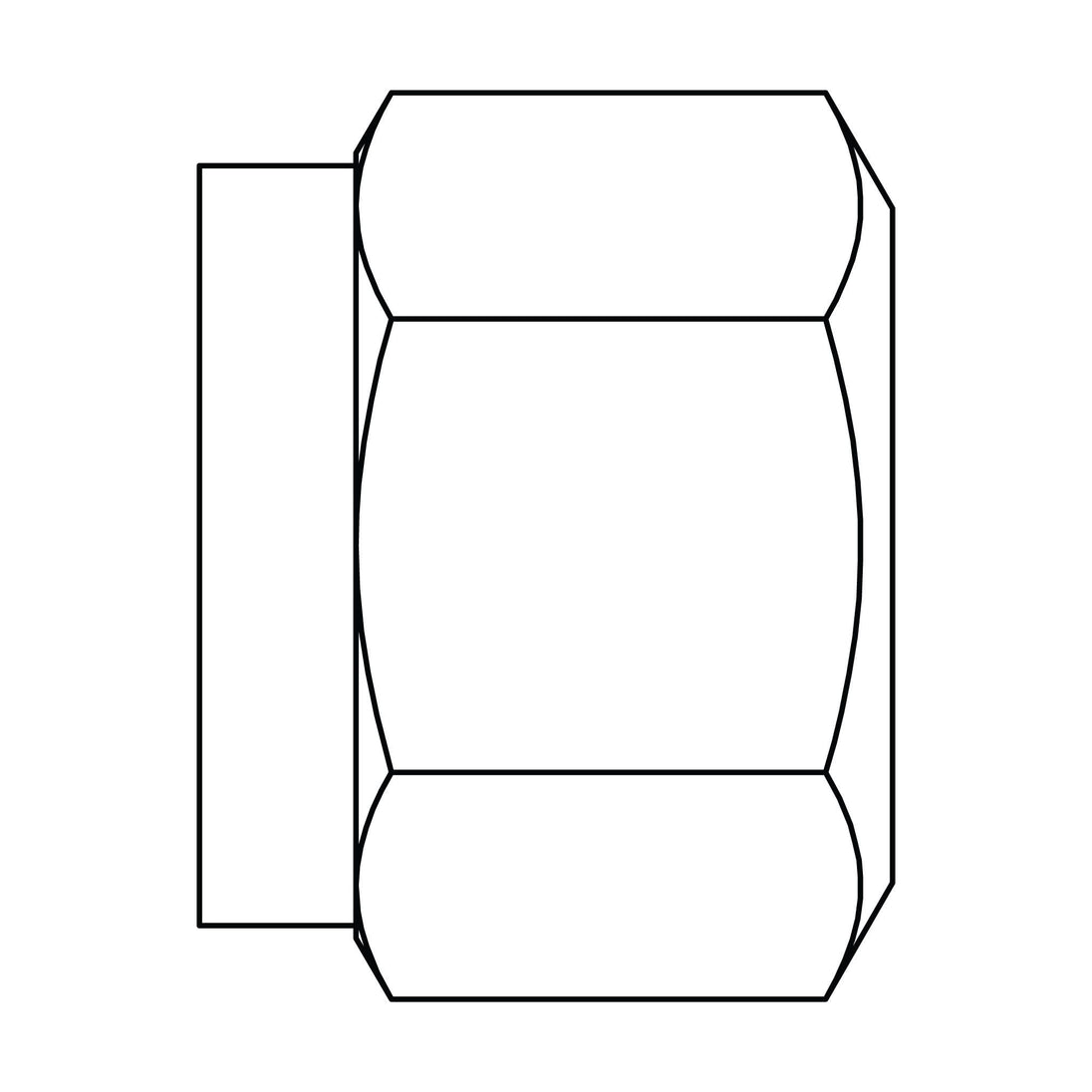 1461 - 04 Tube Nut, Brass DOT Air Brake Fitting - GetHydraulics.com