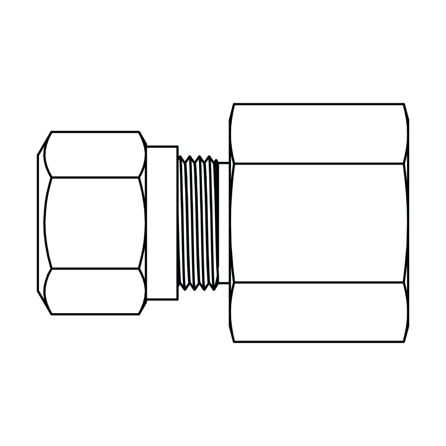 1466 - 06 - 04 Tube to Pipe, Brass DOT Air Brake Fitting - GetHydraulics.com