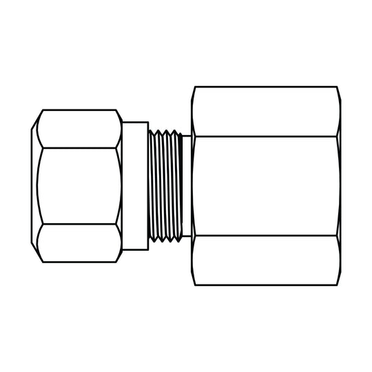 1466 - 08 - 06 Tube to Pipe, Brass DOT Air Brake Fitting - GetHydraulics.com