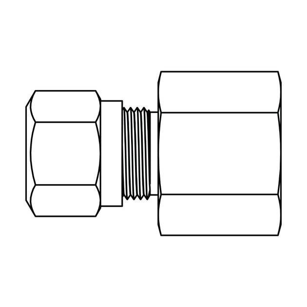 1466 - 08 - 06 Tube to Pipe, Brass DOT Air Brake Fitting - GetHydraulics.com